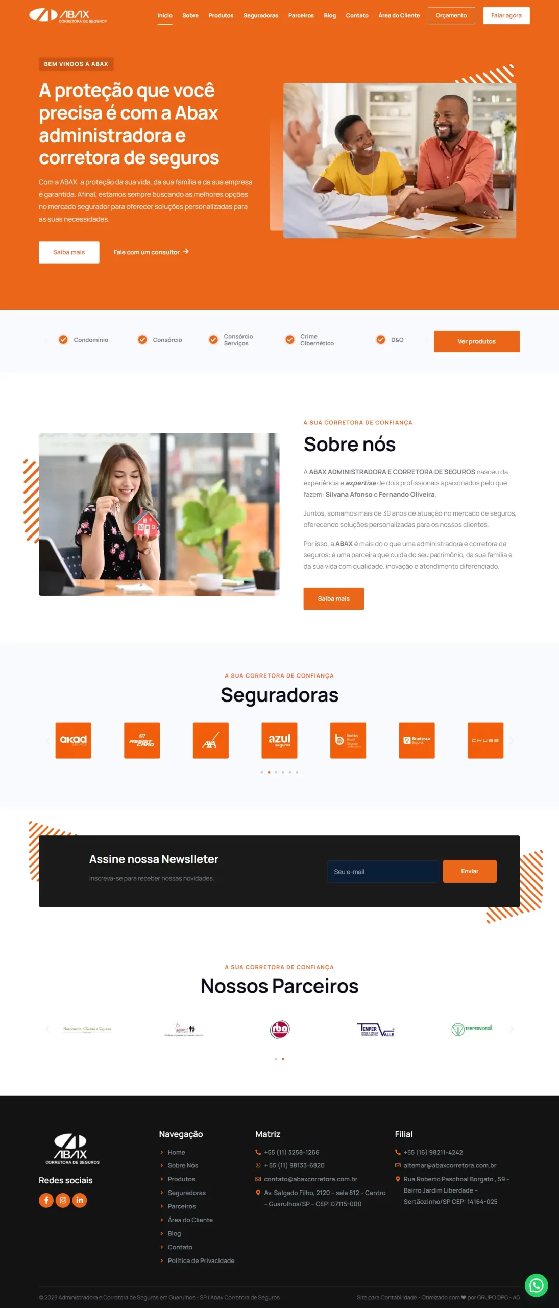 Site Abax - Full page