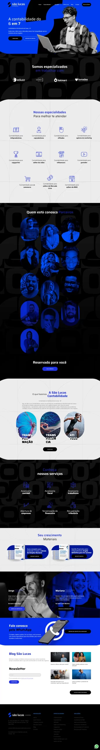 Site São Lucas - Full page